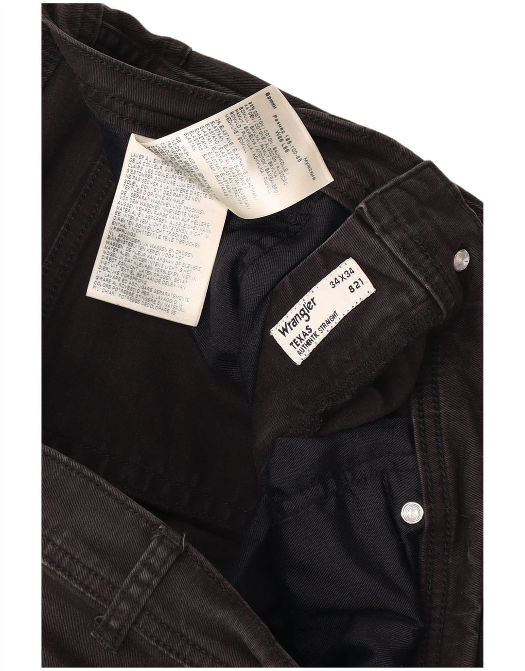 Wrangler Masculino Texas Straight Jeans W34 L34 Cinza Algodão
