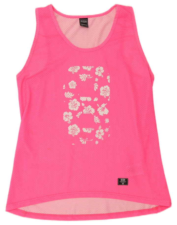 Colete gráfico feminino Errea UK 18 XL rosa floral poliéster