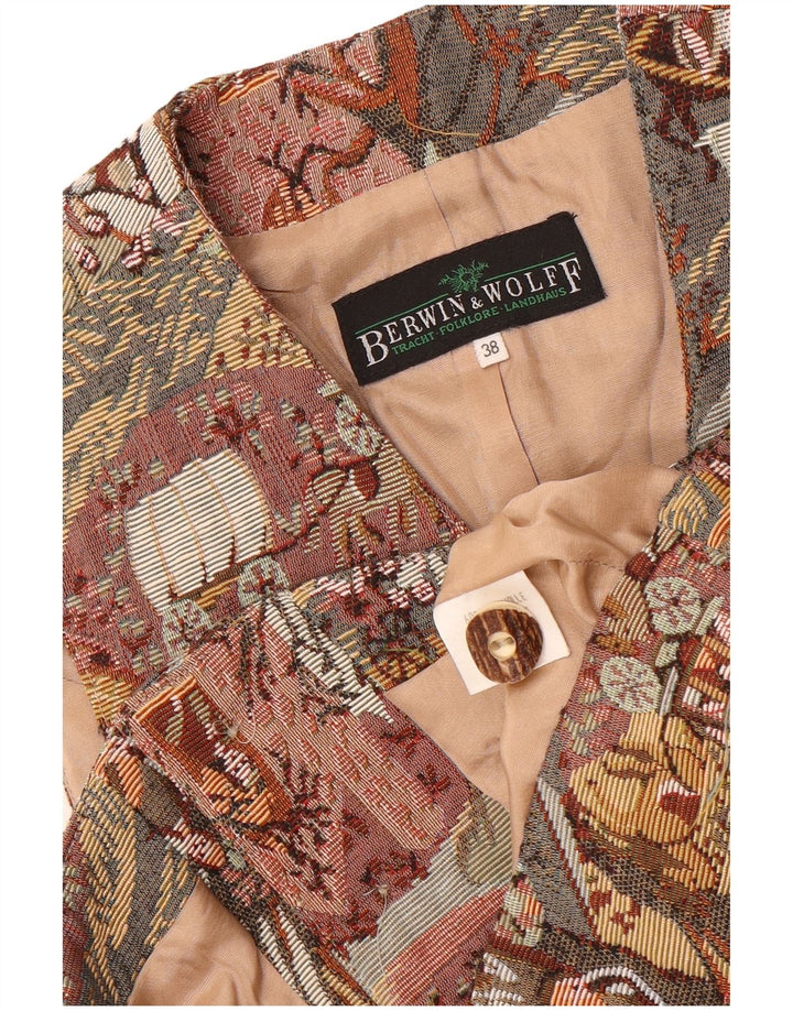 Berwin & Wolff Colete feminino IT 38 XS patchwork multicolorido algodão