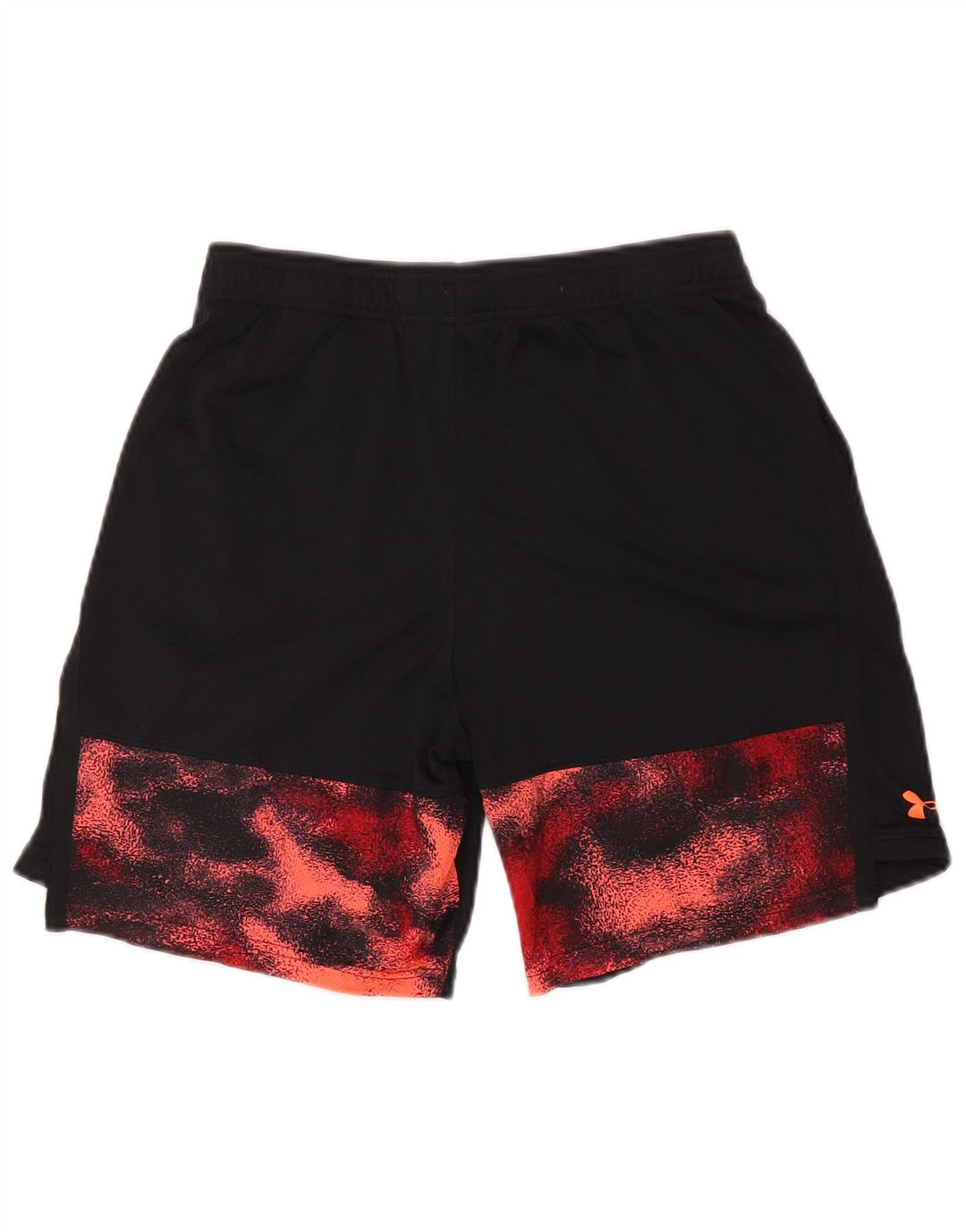 Shorts esportivos com padrão abstrato para meninos UNDER ARMOUR 13-14 anos XL preto