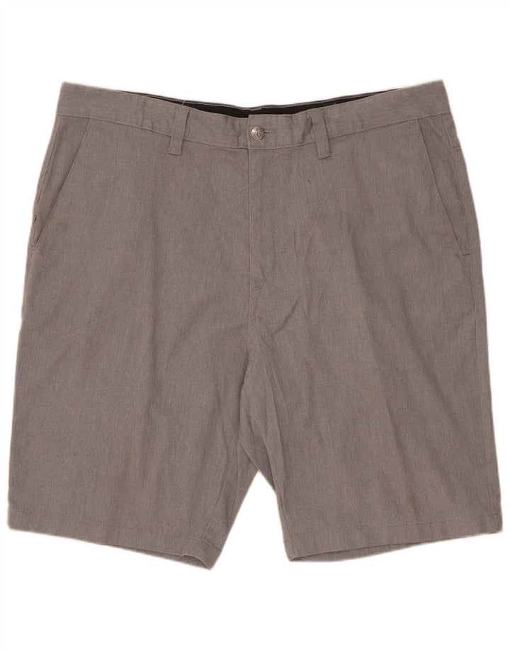 Volcom Mens Chino Shorts W38 XL Algodão Cinza