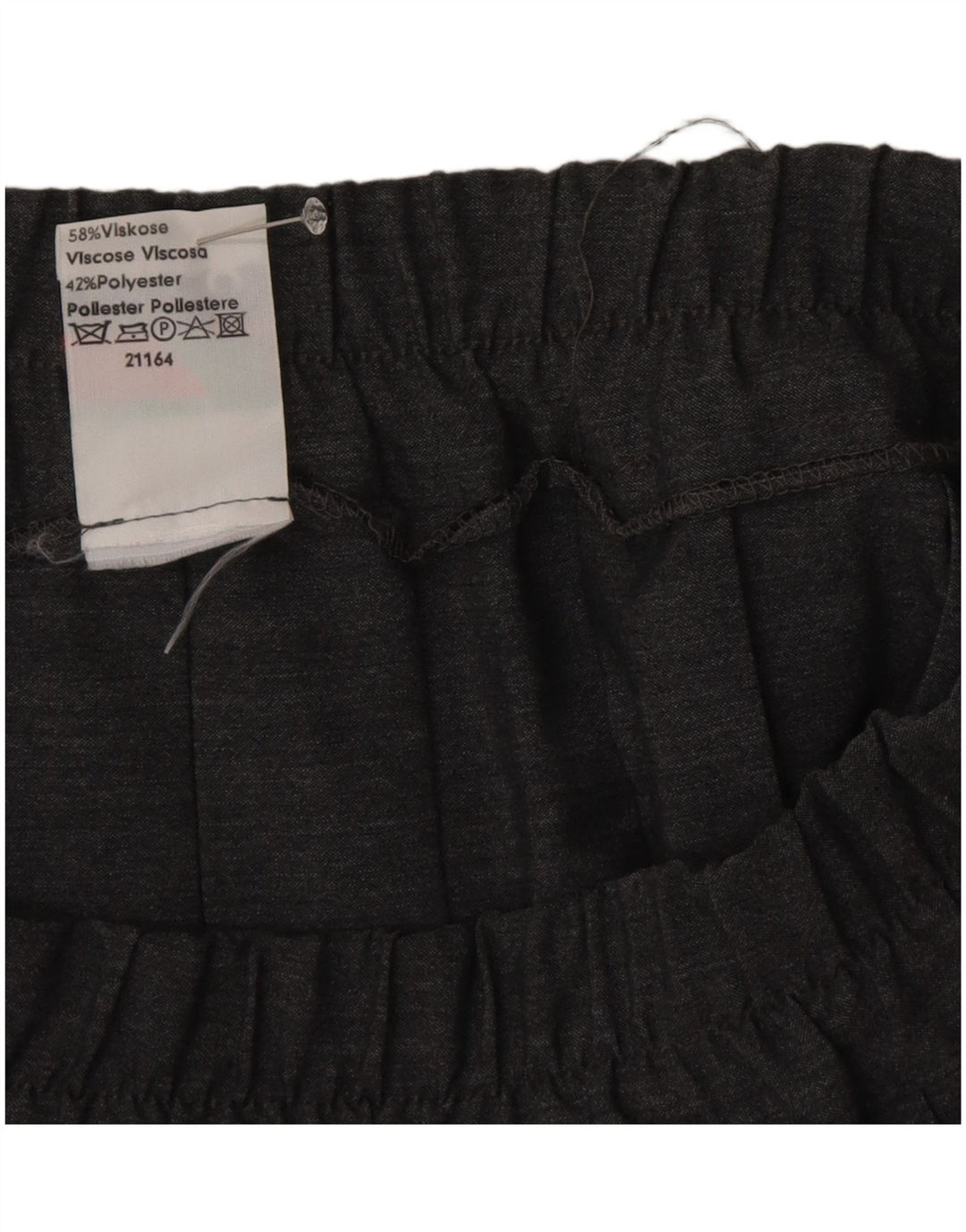 Saia plissada feminina Ecco EU 42 grande W32 cinza viscose