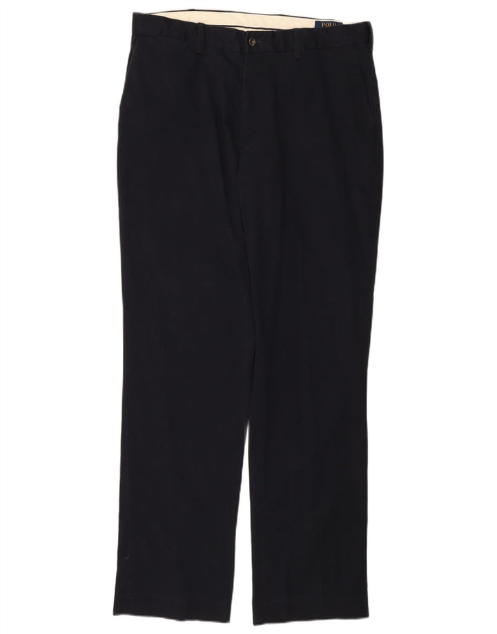 POLO RALPH LAUREN Calça Chino Masculina Reta W34 L34 Azul Marinho