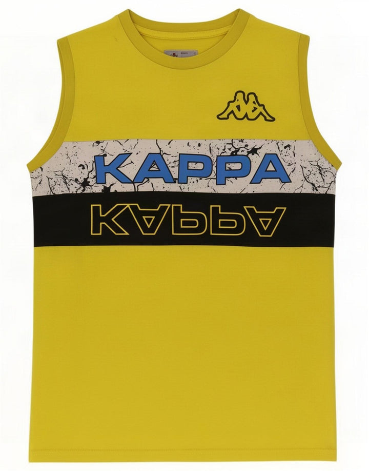 Kappa Boys Graphic Vest Top 15-16 anos Amarelo