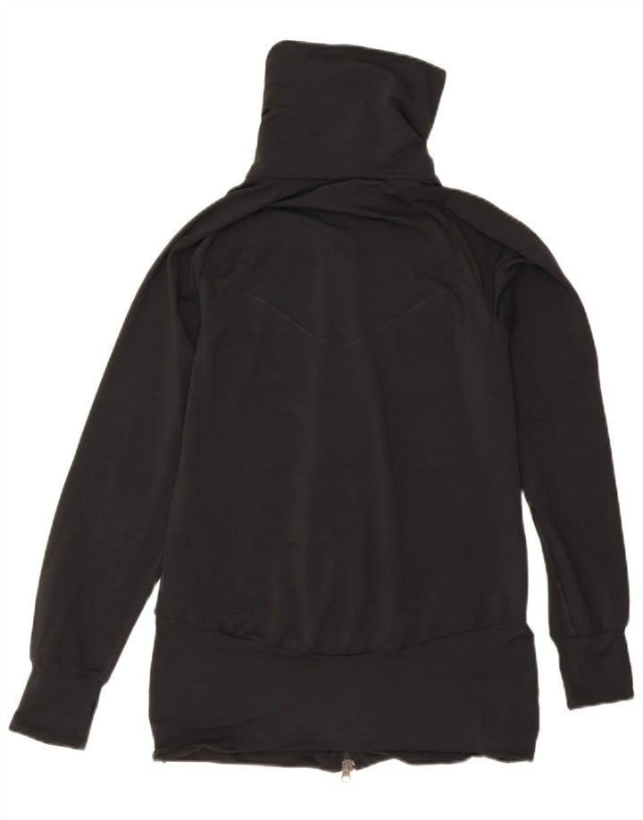 Nike Womens Tracksuit Top Jacket UK 10/12 Médio Preto Poliéster Esportes