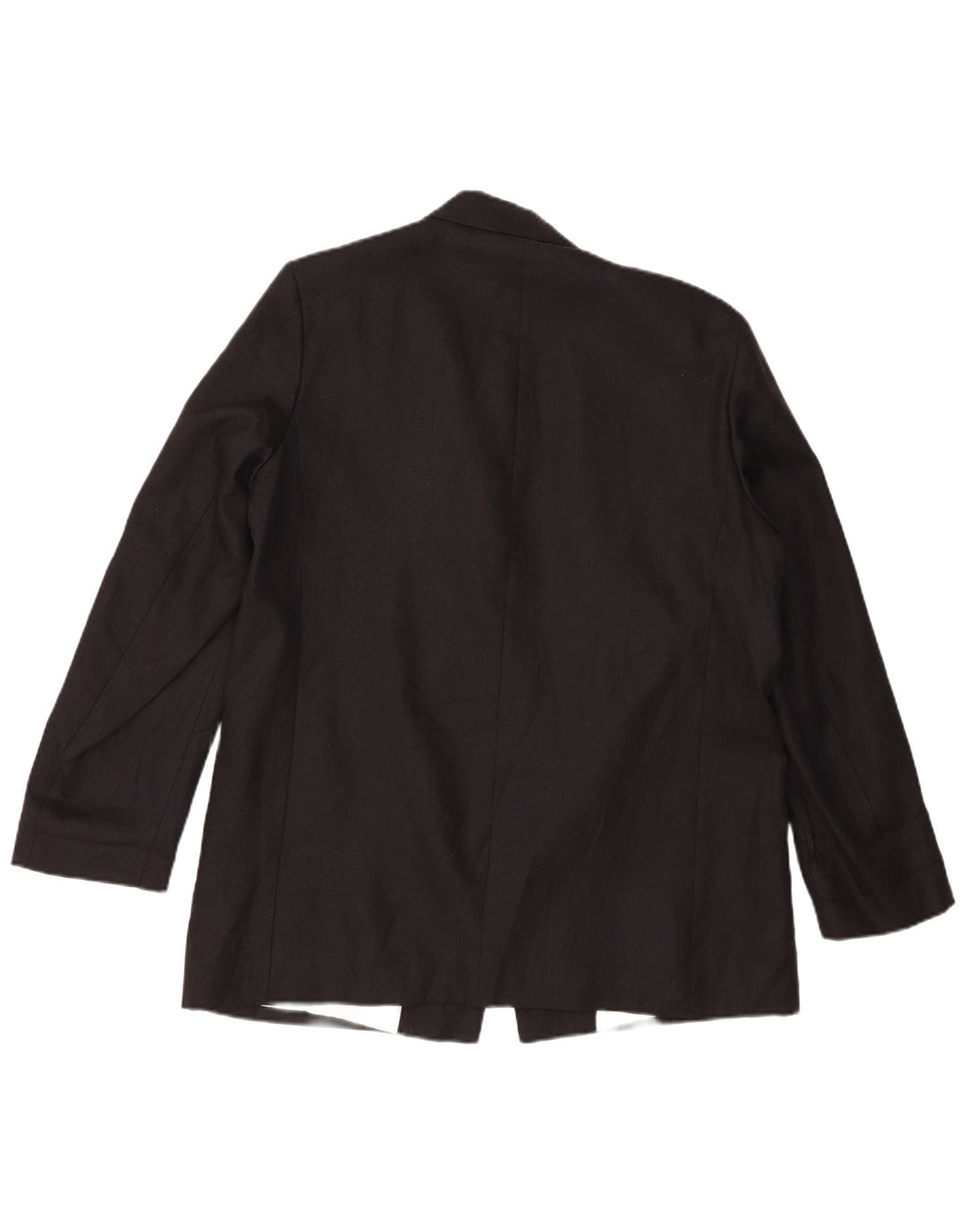 Jaqueta Zara Womens Open Blazer UK 18 XL Linho Preto