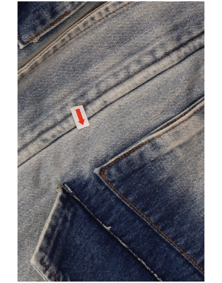 NOVA COLEÇÃO Jaqueta jeans feminina oversized manga 3/4 Reino Unido 10 pequena azul
