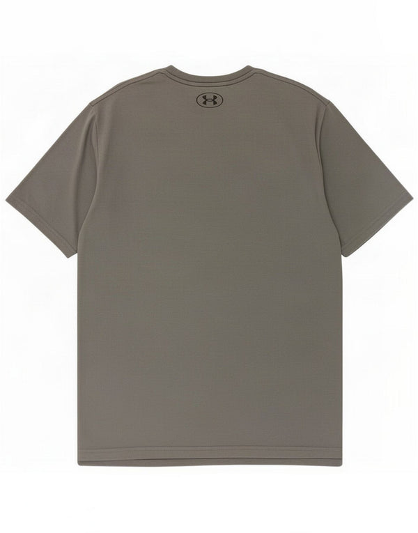 Camiseta masculina Under Armour Top de algodão cinza médio