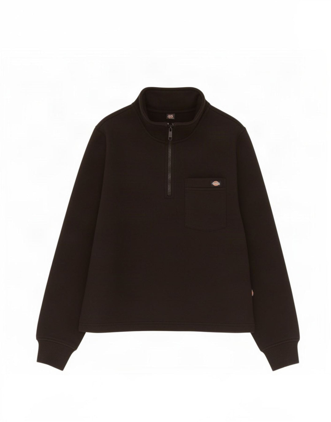 Suéter feminino Dickies com zíper e gola UK 14 médio preto