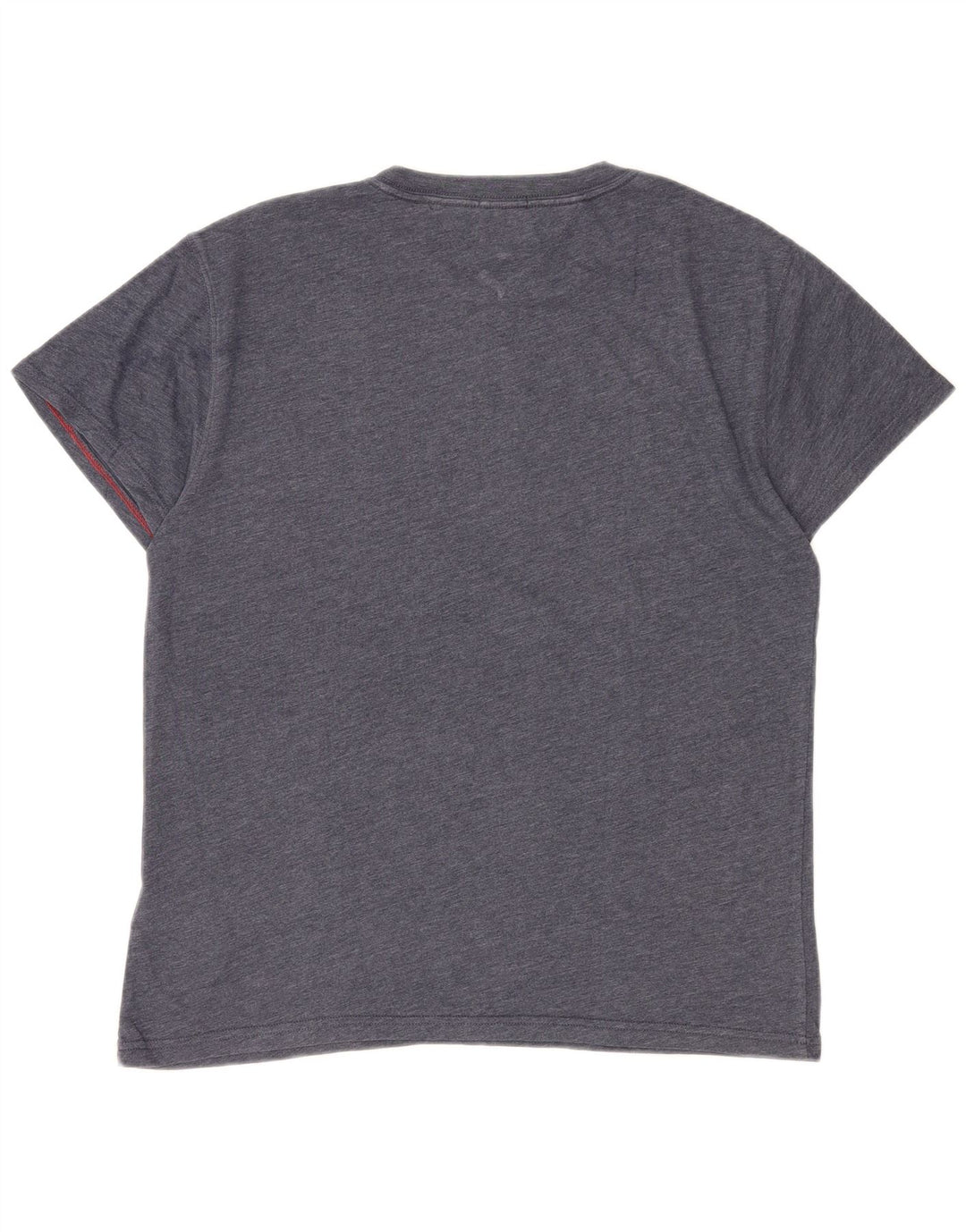 Tommy Hilfiger Camiseta masculina gráfica Top médio algodão azul marinho