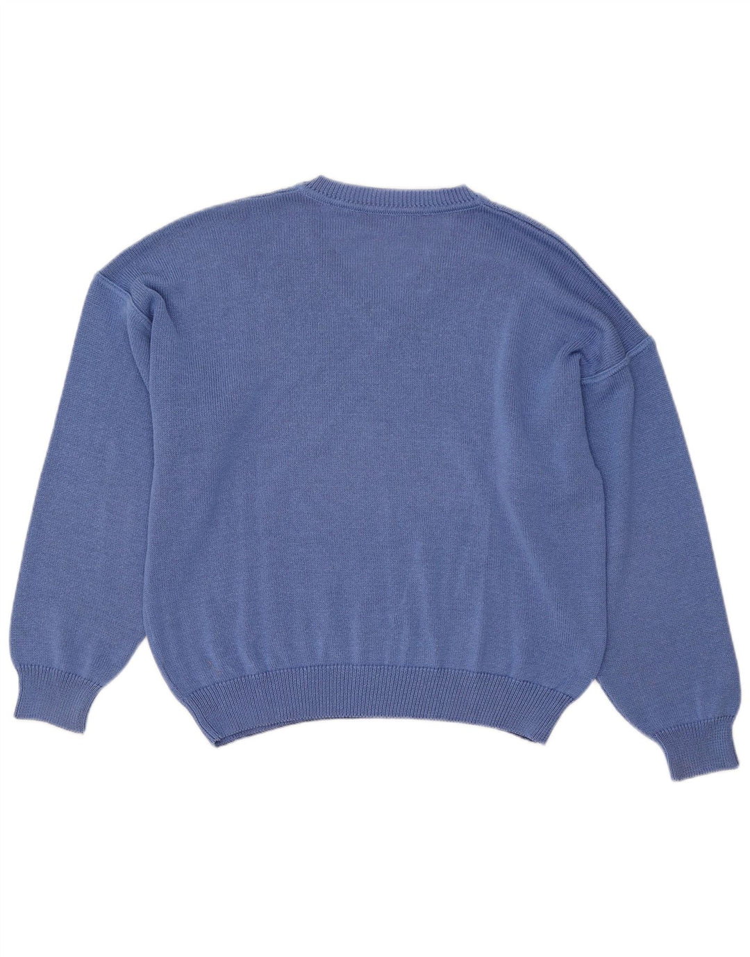 Suéter masculino Bleyle com ajuste relaxado e decote em V, azul pequeno