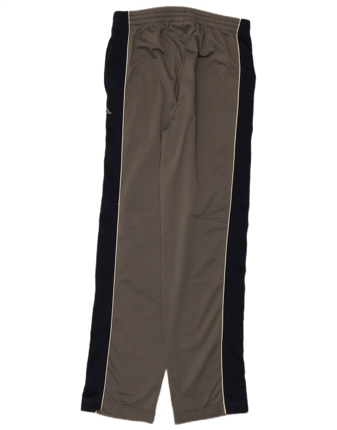 Calça de treino feminina Kappa cinza médio colorblock poliéster