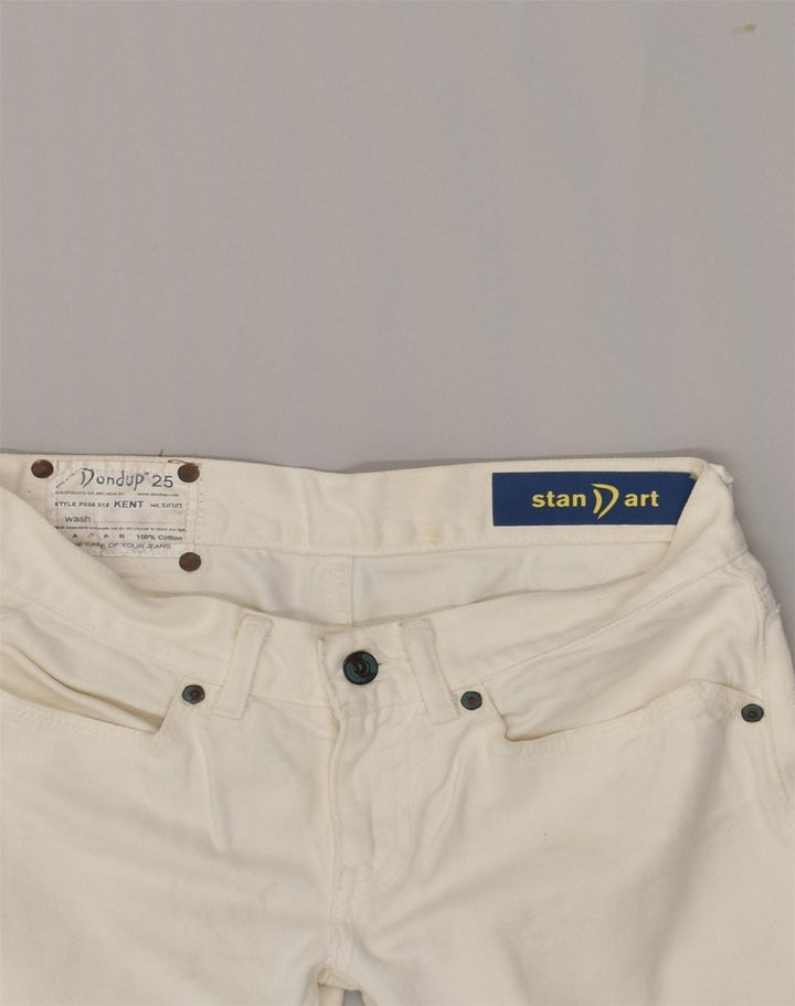 DONDUP Womens Kent Slim Jeans W30 L34  Off White Cotton | Vintage Dondup | Thrift | Second-Hand Dondup | Used Clothing | Messina Hembry 
