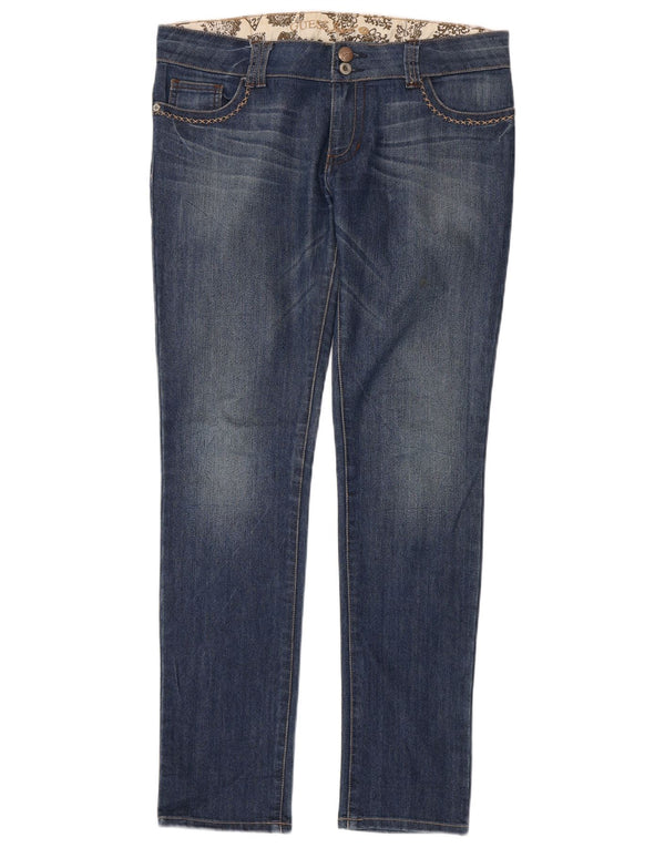 Guess Jeans Slim Feminino W31 L33 Azul Algodão