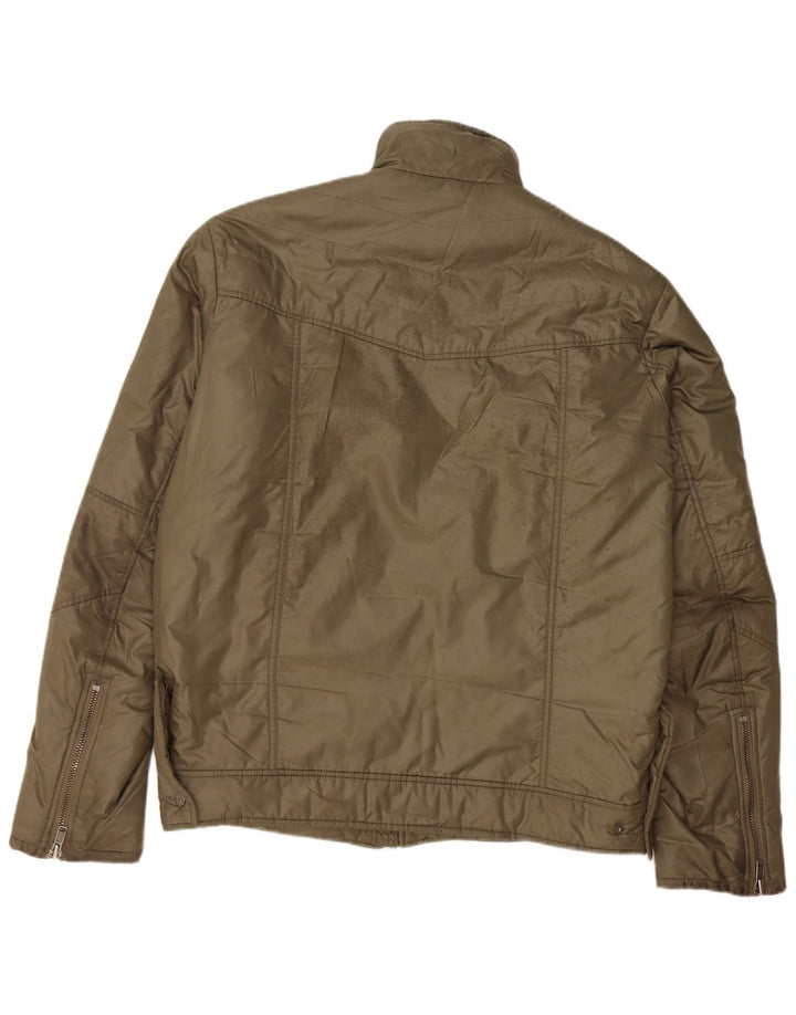 Jaqueta acolchoada masculina LEE UK 44 2XL poliéster cáqui