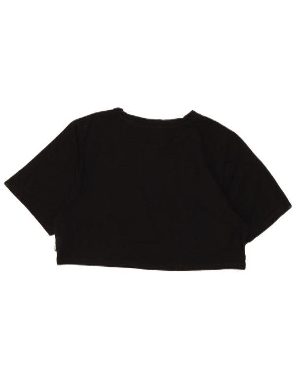 Camiseta feminina Vans Crop Graphic UK 12 médio algodão preto