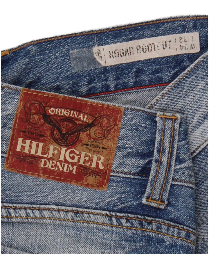 TOMMY HILFIGER Masculino Rogar Bootcut Jeans W34 L32 Azul