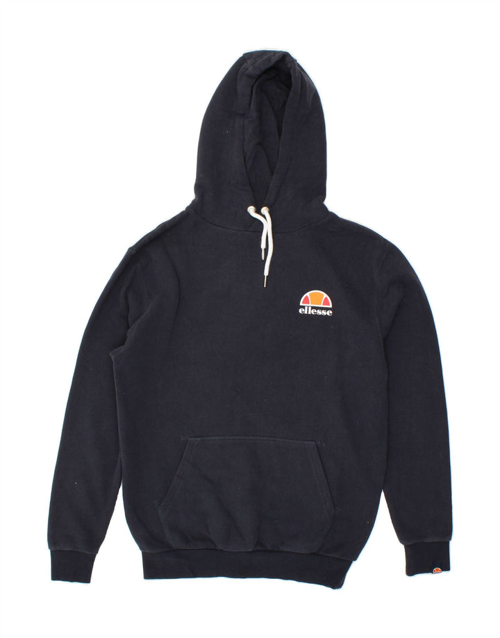 ELLESSE Mens Hoodie Jumper XS Navy Blue Cotton Vintage Ellesse and Second-Hand Ellesse from Messina Hembry 