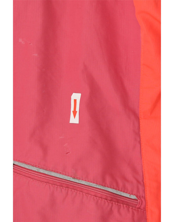 Jaqueta de chuva feminina Nike Storm-Fit UK 12 poliéster colorblock rosa médio