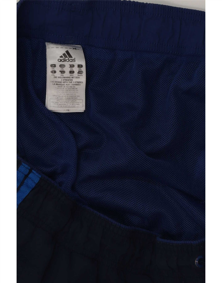 Shorts de natação masculino Adidas 2XL poliéster azul marinho