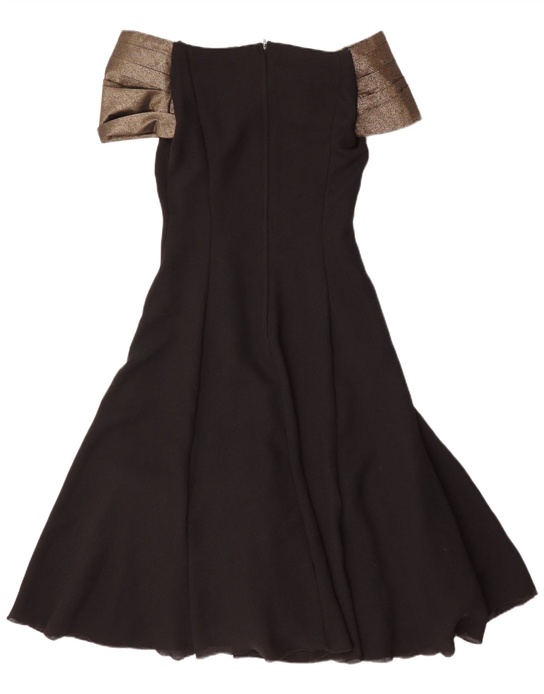 Vestido feminino Yessica com ombros de fora EU 36 pequeno poliéster colorblock preto