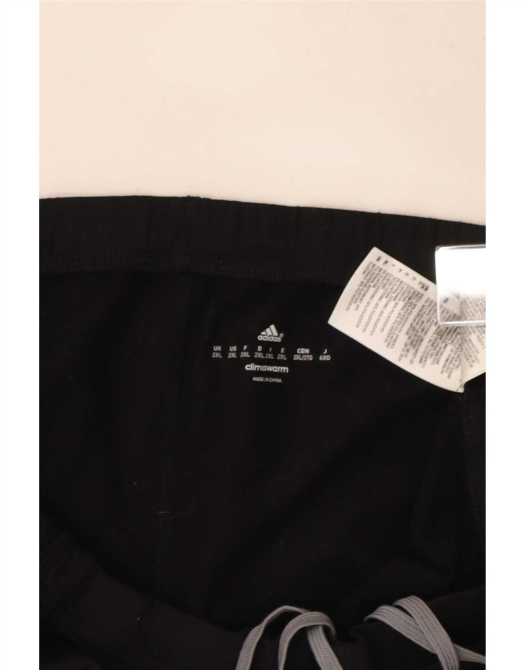 Adidas Mens Climawarm Calças de treino 2XL poliéster preto