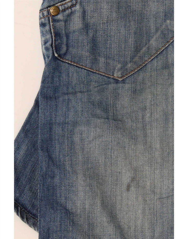 Lee Shorts jeans masculino pequeno W29 algodão azul