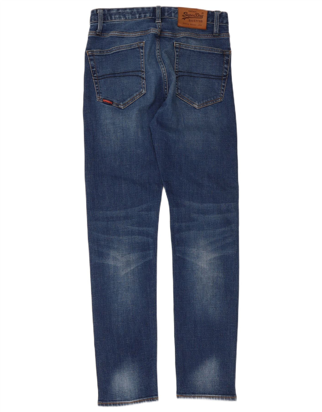 Jeans Superdry Feminino Slim W30 L32 Azul Algodão