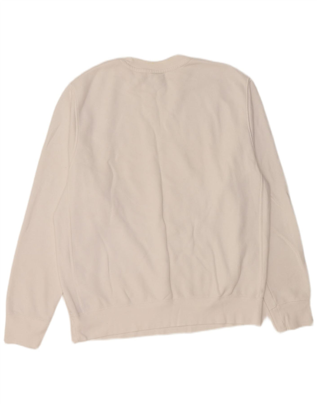 NIKE Mens Moletom Jumper Médio Algodão Branco