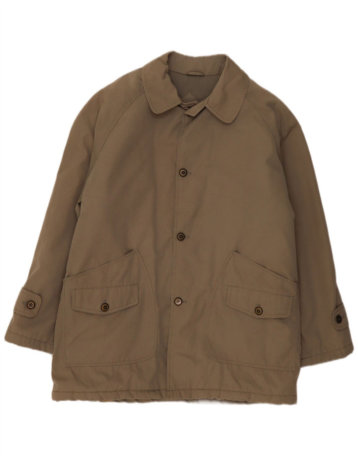 Jaqueta bomber masculina vintage UK 42 XL bege