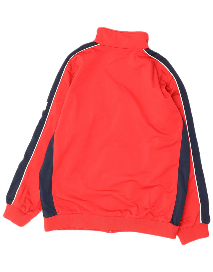 CHAMPION Boys Graphic Tracksuit Top Jacket 13-14 Anos XL Vermelho Colorblock