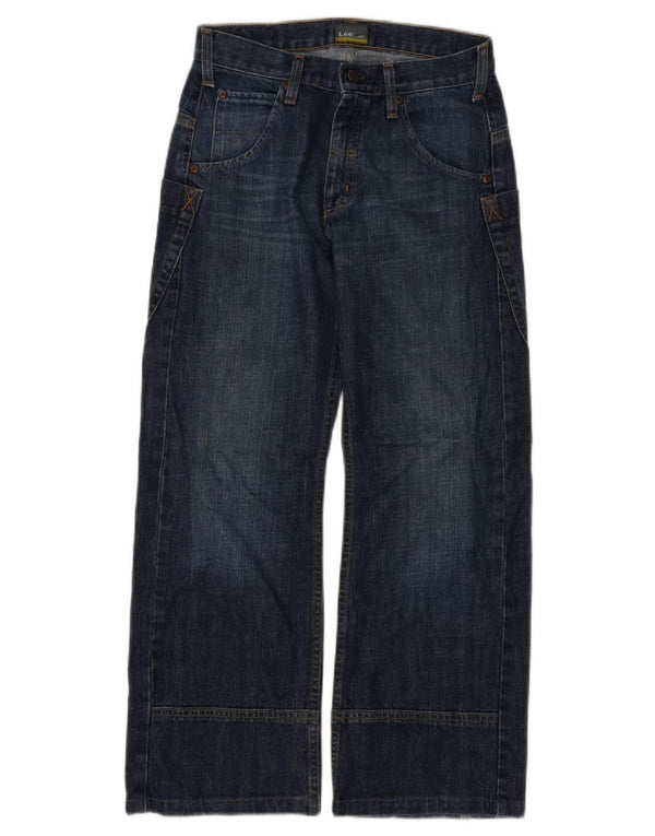 Lee Boys Spencer Jeans de perna larga 11-12 anos W28 L27 algodão azul marinho