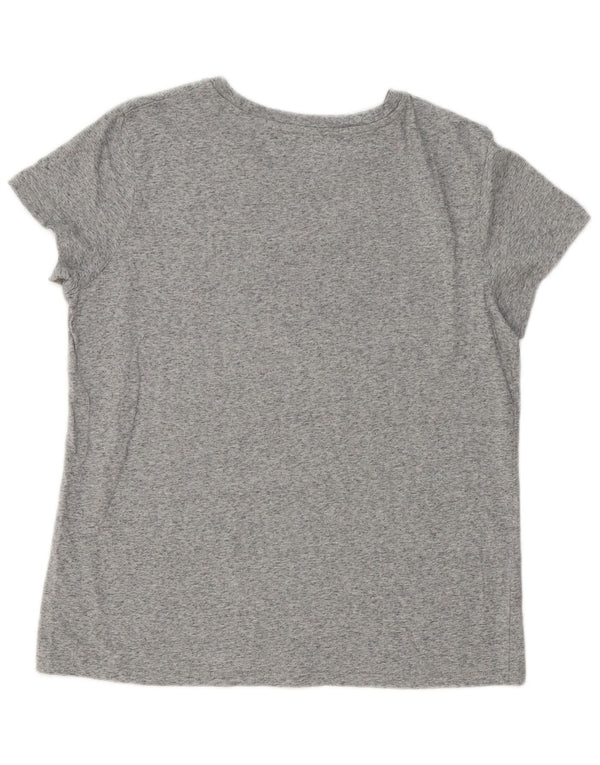 Camiseta feminina gráfica Levi's UK 16 grande cinza manchado