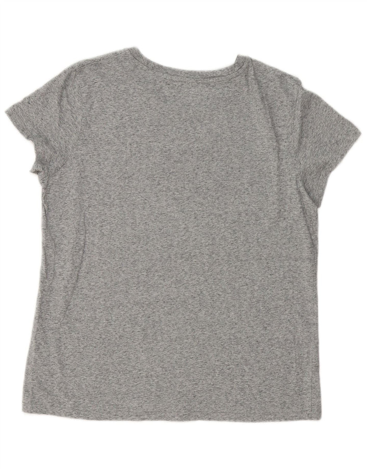 Camiseta feminina gráfica Levi's UK 16 grande cinza manchado