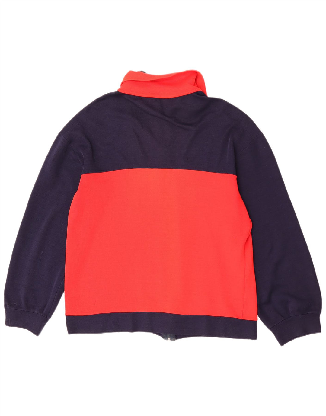 Casaco de treino masculino vintage pequeno colorblock vermelho