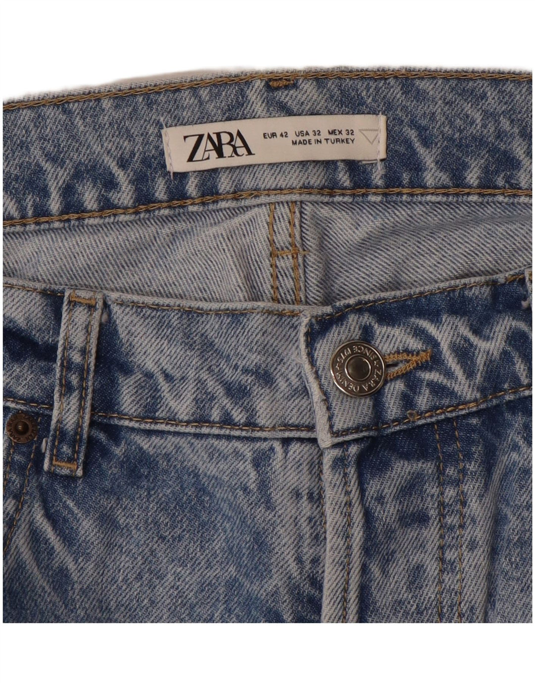 ZARA Mens Tapered Jeans EU 42 Grande W32 L26 Azul