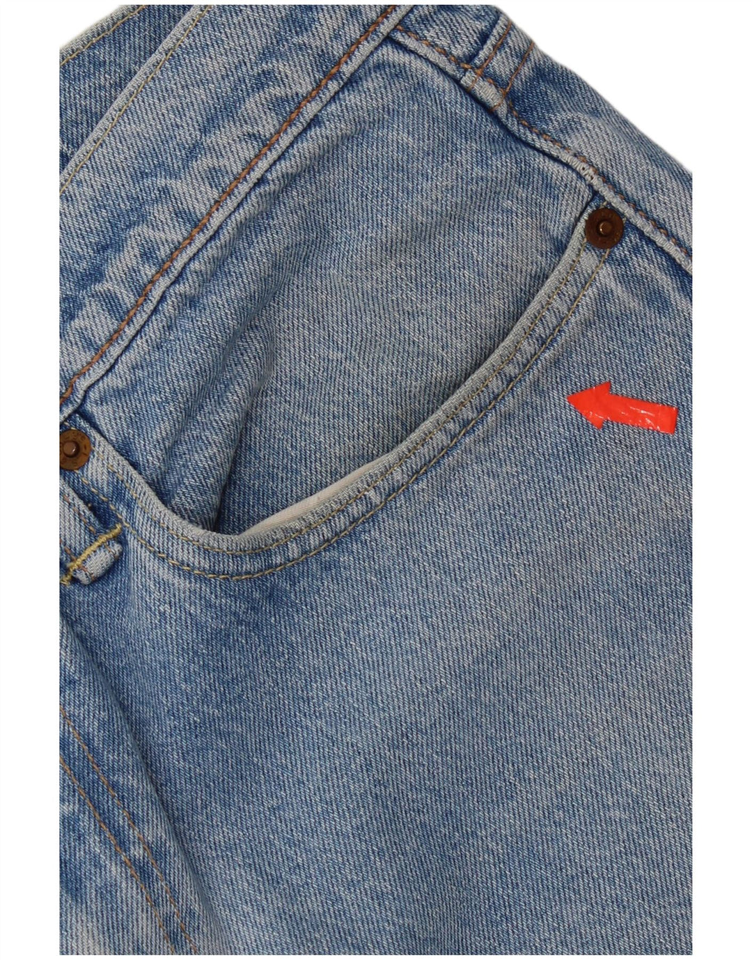 Calça jeans feminina Levi's 512 Slim Tapered W32 L28 azul algodão