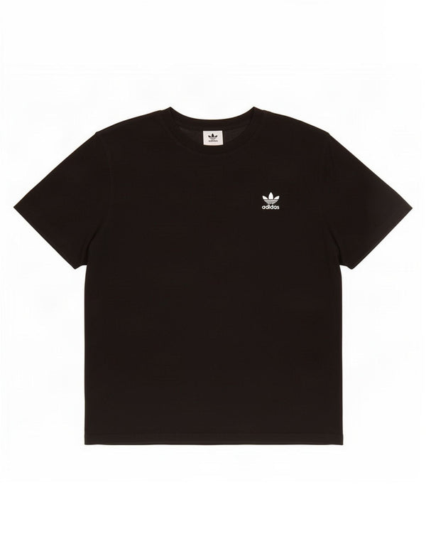 Adidas Mens Camiseta Top Grande Algodão Preto