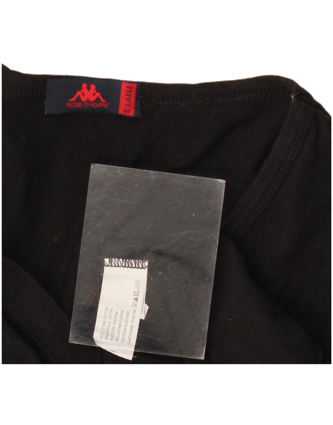 Camiseta feminina KAPPA UK 14 grande algodão preto