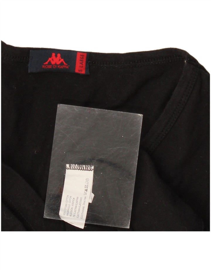 Camiseta feminina KAPPA UK 14 grande algodão preto