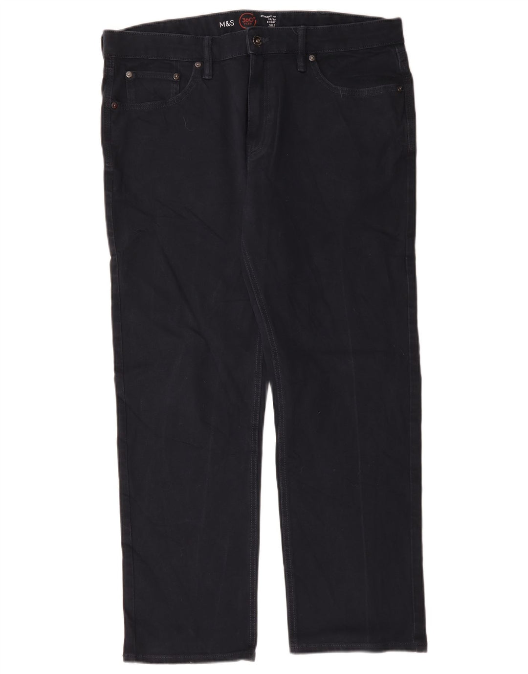 Jeans retos masculinos Marks & Spencer W36 L29 algodão azul marinho