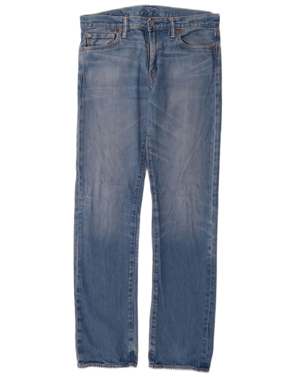 Levi's Masculino 504 Straight Jeans W32 L34 Azul Algodão