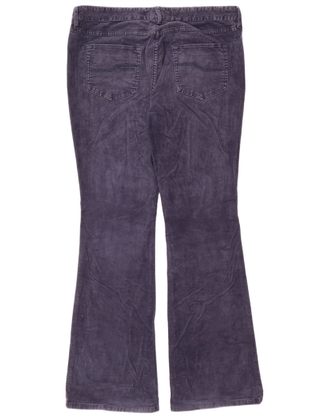 Calça feminina de veludo bootcut FAT FACE Reino Unido 14 grande W34 L31 azul marinho