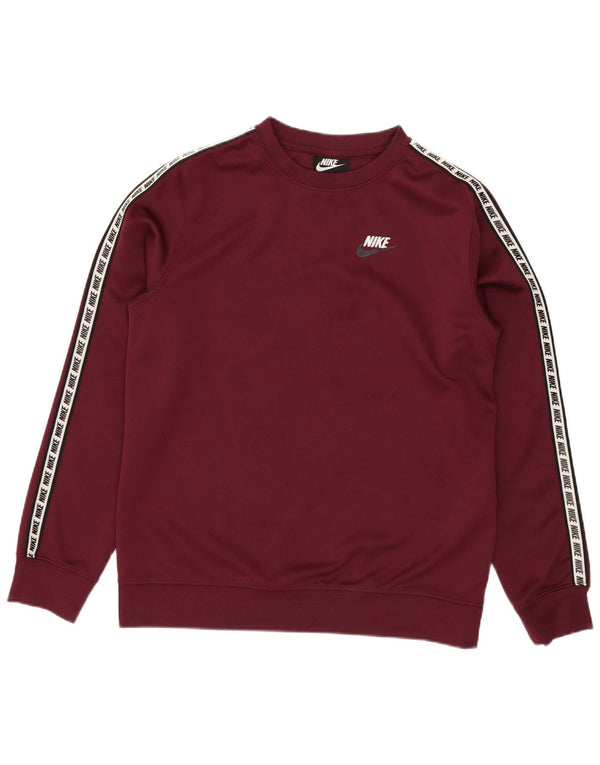 Moletom gráfico Nike Boys Jumper 12-13 anos grande marrom colorblock