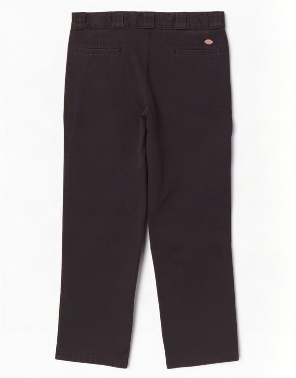 Dickies Mens Straight Chino Trousers W34 L29 Black