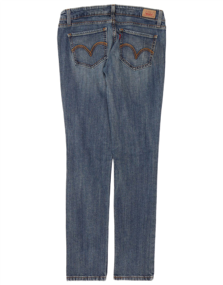 Calça jeans feminina LEVI'S 524 Super Low Skinny US 9 Médio W30 L28 Azul Algodão