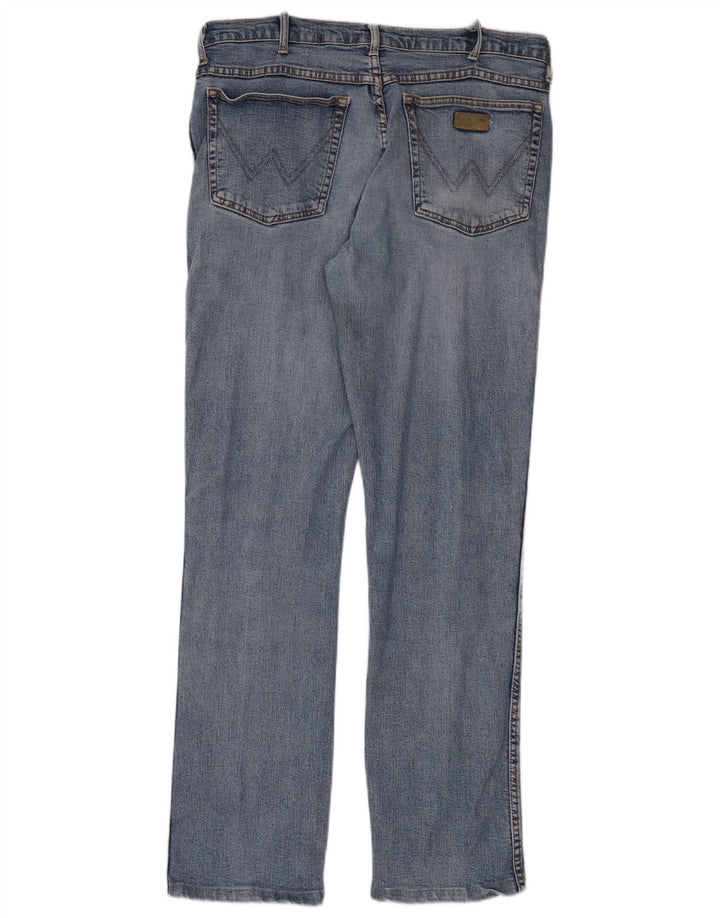 Wrangler Mens Jeans Reta W34 L33 Azul
