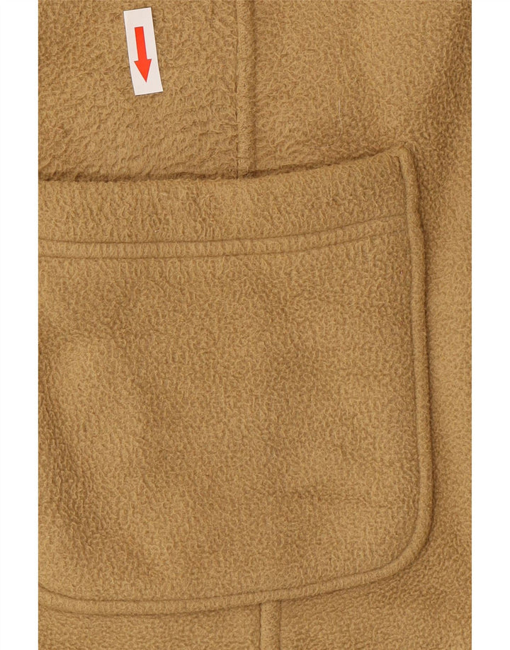 Jaqueta de lã feminina Marks & Spencer Reino Unido 20 2XL poliéster marrom