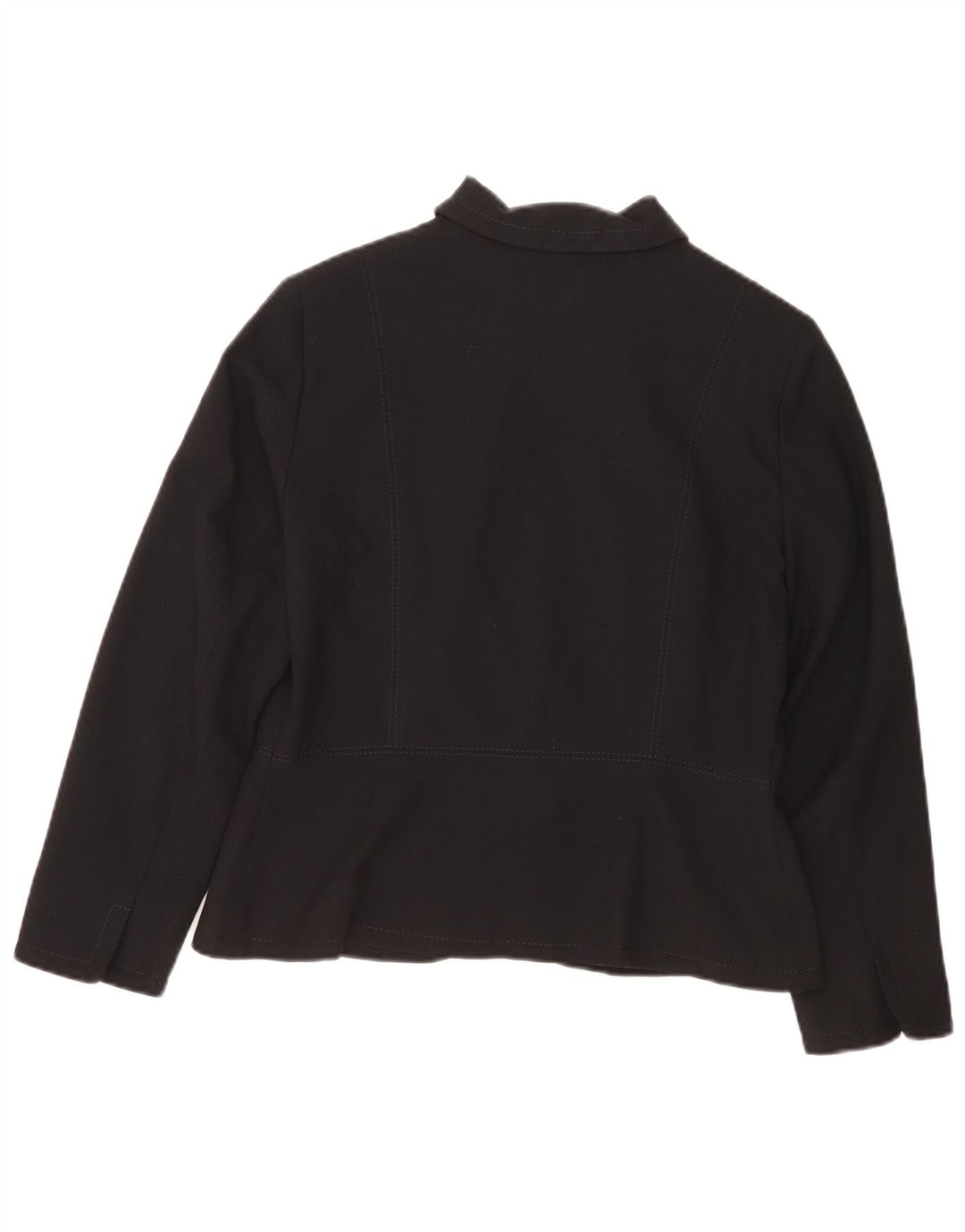 Jaqueta blazer feminina Marks & Spencer Petite Full Zip Reino Unido 14 médio preto