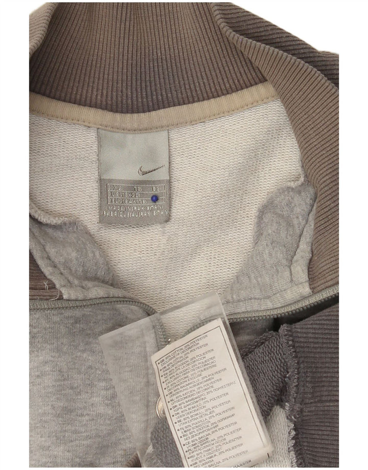 NIKE Meninos Graphic Tracksuit Top Jacket 13-14 Anos XL Cinza Colourblock